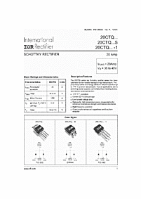 DataSheet 20CTQ pdf